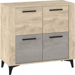 Kummut Meblocross Sigma SIG-04, helepruun/hall