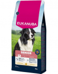 Eukanuba Life Care Medum Senior kuivtoit keskmise t&otilde;ugu seeniorkoertele kanaga, 15 kg