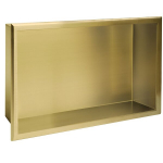 Sisseehitatav vannitoa riiul REA 08, 30x45 cm, Brushed gold
