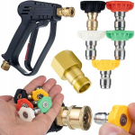 Asendusosa survepesuri tarvikud Karcher HD/HDS jaoks &ndash; Komplekt 5 d&uuml;&uuml;si ja p&uuml;stol, Max 300 bar, Easy!Lock adapter