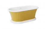 Vann Besco Ziva Glam Gold, 160 x 75 cm, sifooniga ja &uuml;levooluga slim white