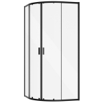 Poolringikujuline du&scaron;ikabiin Besco Zarya Black, 80 x 80 x 190 cm