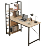 Arvutilaud riiulitega kaasaegne metallist loft helepruun