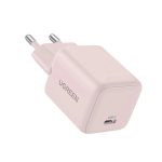 Laadija - Ugreen X512 20W GaN USB-C seinakohandaja roosa