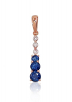 Kullast ripats teemantidega Diamond Sky "Camellia V", Golden