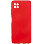 Evelatus Samsung Galaxy A22 5G Nano silikoon&uuml;mbris, pehme puutega TPU, punane