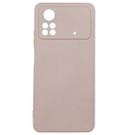 Evelatus Xiaomi Poco M4 Pro Nano silikoonist &uuml;mbris pehme puutega TPU-le, beež