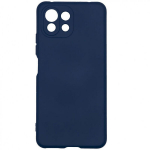 Evelatus xiaomi mi 11 lite/ 11 lite 5g/ 11 lite 5g mitte-nanokihiline silikoonist &uuml;mbris, pehme puutega, TPU, tumesinine