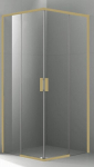 Du&scaron;ikabiin AW1142 90x90 GOLD l&auml;bipaistev ilma tallata