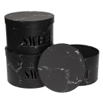 Lillekast 3tk Magus must ROZETTE