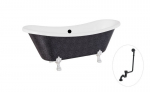 Vann Besco Amelia Glam 190, Graphite+Chrome, sifooniga &uuml;levooluga Klik-klak Black
