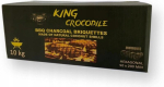 King Crocodile pressitud kookosp&auml;hkli koorega kuusnurksed grills&ouml;ebriketid, 10 kg