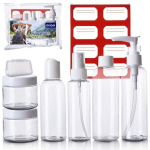 Reisipudelid kosmeetikale puhkuseks lennukisse pagasile kosmeetikakott