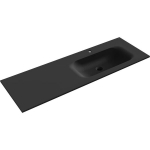 Kraanikauss Mexen Vela, Right, 141 x 46,5 cm, Black matt