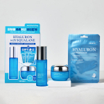 H&uuml;aluroonhappe ja skvalaani n&auml;ohoolduskomplekt HYALURON with SQUALANE (kreem, seerum, 3 maski)