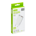 D-Fruit laadija 30W USB-A/USB-C DF134, valge