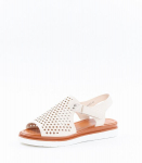 Naiste sandaalid 442172 01, beež/valge 442172*01-043