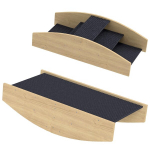 Agility Koerakiik, 2-in-1 Kiik ja Trepp, libisemisvastane, kuusest puit, 80 x 39,5 cm