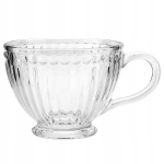 Klaasist "liilia" varrega 430ml, laineline elegantne kohvikann