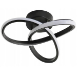 LED laevalgusti plafoon 29x13cm must, neutraalne valgus, energias&auml;&auml;stlik A+++, kaasaegne disain