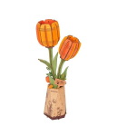 3D puidust pusle, Oranž tulp, 124 t&uuml;kki, Rowood, TW081