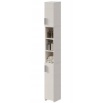 Vannitoa riiul, valge loft-stiilis kapp, riiul, k&otilde;rge post, 182 cm