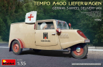 Liimitav mudel MiniArt 35382 Tempo A400 Lieferwagen. German 3-Wheel Delivery Van 1/35