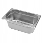 Gastronoomiline roog Gn 1/4, roostevaba teras, 100 mm