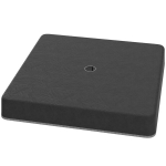 Aluskaalud p&auml;ikesevarju alustele, veekindel, t&auml;idetav liivaga, plastik, 89L x 89S x 10,5K cm, must