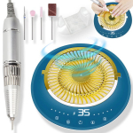 2in1 elektriline k&uuml;&uuml;nefrees ja k&uuml;&uuml;netolmu koguja LIVMAN JMD-803PRO manik&uuml;&uuml;ri ja pedik&uuml;&uuml;ri jaoks, 60W, 35000 p/min