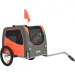 Jalgrattahaagis koertele 1440 x 725 x 845 mm oranž