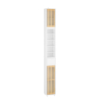 SoBuy BZR34-BW 6-riiuline bambuskapp vannitoa 20x20x180cm