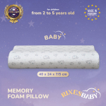 Rixes Baby ortopeediline padi Baby elevantidega, 50x27x8/6 cm