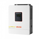 H&uuml;briid p&auml;ikesepaneeli inverter 4000W 24V DC kuni 230V AC valge, toiteinverter laadijaga