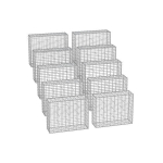 10 gabiooni komplekt 100x80x30cm, h&otilde;bedane