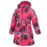 Huppa T&uuml;drukute talvemantel YACARANDA, fuchsia pattern