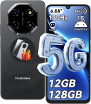 Telefon 5G Blackview SHARK 6 4/128GB SD 2TB, 6.88" 120Hz, 5000mAh Android 15 Dual SIM Face ID - Must