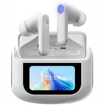 Blackview AirBuds 12 m&uuml;rasummutavad k&otilde;rvaklapid ANC/ENC-ga, LED-puuteekraan, 400mAh aku, IPX7 veekindlus Valge