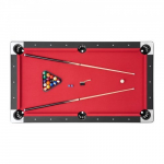 Piljardilaud, 183x91x78 cm, punane, reguleeritavad jalad