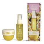 Keha hoolduskomplekt IDC Institute Radiant Skin Radiant Bright Duo: kehapihusti, 30 ml + kehalosjoon, 50 ml