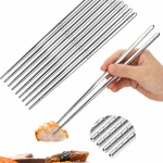 Metallist hiina sushi s&ouml;&ouml;gipulgad, 5 paari