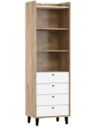 Riiul Meblocross Dolce DOL-16, pruun/valge