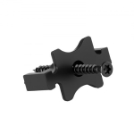 Peidetud terrassikinnitus, 32x19x13 mm, must, pol&uuml;prop&uuml;leen