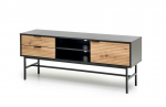 MURANO RTV-1 Artisan Oak & Black TV-alus uste jaustega, 150 cm