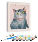 Numbrite j&auml;rgi maalimine &ndash; pilt, v&auml;rvid, pintslid, komplekt - Small Cat