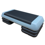 Reguleeritav aeroobikaplatvorm 4 k&otilde;rgendusega, 76 cm, hall/must, 1 tk.