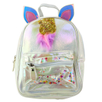 Laste seljakott &uuml;kssarviku motiiviga ja konfettidega, 25 cm, 4,5 l, p&auml;rliv&auml;rvi