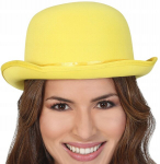 Kollane Bowler Hat &ndash; kost&uuml;&uuml;mitarvik