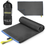 Kiiresti kuivav mikrokiust r&auml;tik 180 &times; 100 cm (halli v&auml;rvi) &ndash; lai ja universaalne lahendus aktiivseks eluviisiks