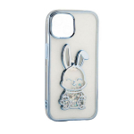iLike iPhone 11 silikoon&uuml;mbris tr&uuml;kk Desire Rabbit Sinine